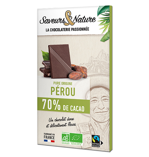 Tablette chocolat noir 100% – Pérou (Piura) – Belvas